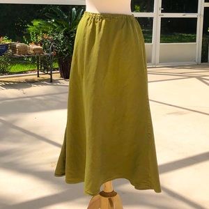 ♥️ CP Shades Raw Silk A-Line Skirt Sz. Large